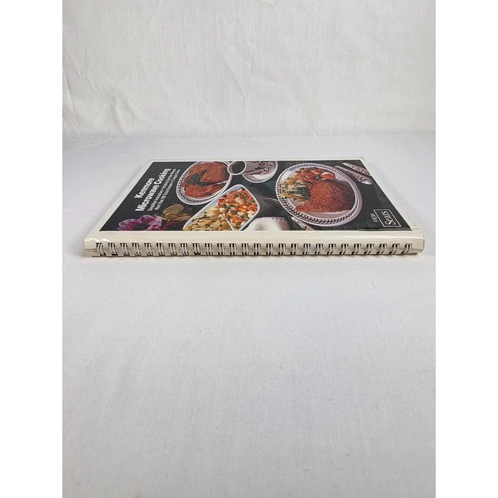 VINTAGE Kenmore Microwave Cooking Cookbook Sears Spiral Bound Recipes Fast‎ Cook